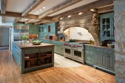 Rustic kitchen interior photo