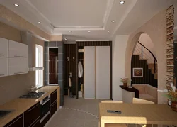 Koridoru mətbəx fotoşəkili ilə necə birləşdirmək olar