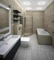 Wooden Bathroom Interior Design Photo