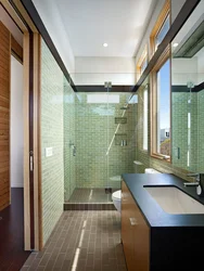 Bathroom long and narrow design photo