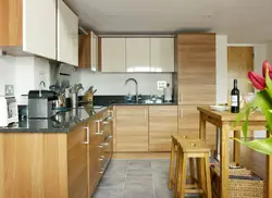 Кухни под дерево в квартире фото