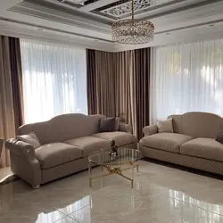 How to furnish a living room with two windows on different walls photo