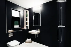 Bathroom room in black photo