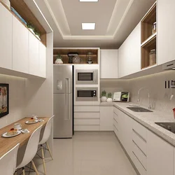 Kitchen in a panel house 9 m2 layout and design