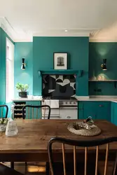 Kitchens In Turquoise Tones Interior Photo