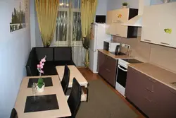 Kitchen Design 12 M With Sofa Photo