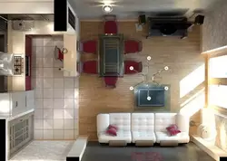 Böyük kvadrat mətbəx dizaynı