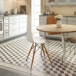 Photo of tiled kitchen floor