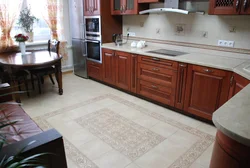 Photo of tiled kitchen floor