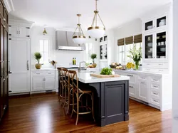 Kitchen with island photo in the interior