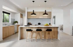 Kitchen with island photo in the interior