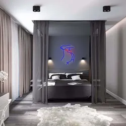 Bedroom design in dark colors
