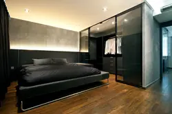 Bedroom design in dark colors