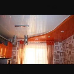 Suspended ceilings in the kitchen photo in a modern style