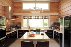 Kitchens in a garden house photo