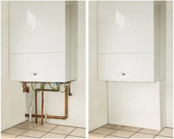 How to disguise a gas boiler in the kitchen photo