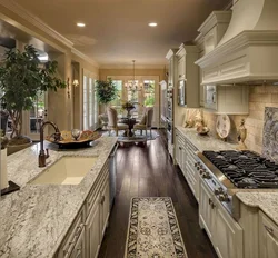 Country house kitchen interior photo