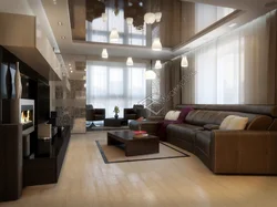Living Room Interior With Balcony Photo