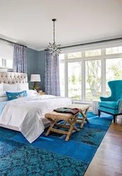 In The Bedroom In Blue Photo