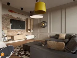 Living room loft interior design photo