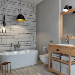 Bathroom in scandi style photo