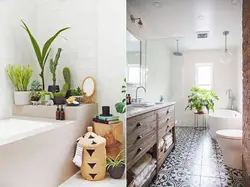 Bathroom in scandi style photo