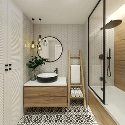 Bathroom in scandi style photo
