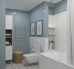 Bathroom in scandi style photo