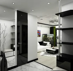 Interior Of The Living Room And Hallway In The Same Style