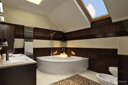 Brown bathroom design photo