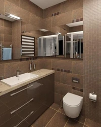 Brown bathroom design photo