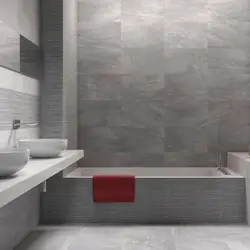 Light gray bathroom tiles photo