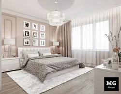 Обои бо оҳангҳои беж барои акс барои хоб
