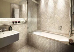 Interior tiles in the bathroom photo design