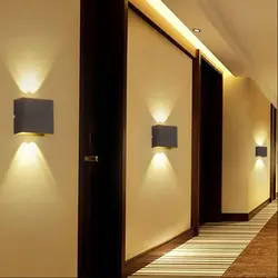 Lighting in the hallway interior photo