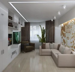 Modern living room in Khrushchev interior photo