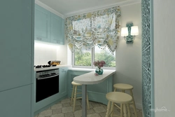 Kitchen design in a modern style inexpensive 6 sq m