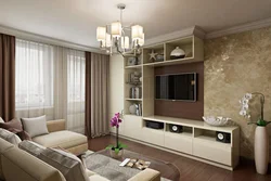 Renovation in Khrushchev in the living room modern style photo