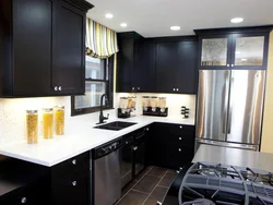 Dark kitchen design
