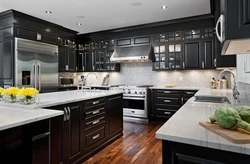 Dark kitchen design