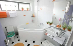 Then design and decoration of bathrooms