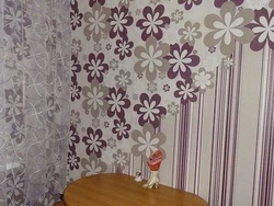 Wallpaper in the kitchen photo
