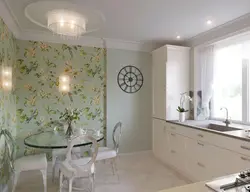 Wallpaper in the kitchen photo