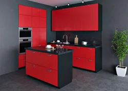 Photo of kitchen red kitchen photo design