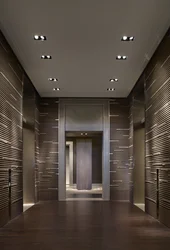 Photo of the ceilings in the hallway of the apartment