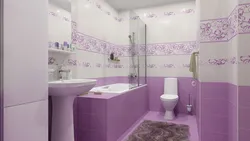 Какие цвета сочетаются с фиолетовым в интерьере ванной