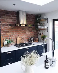 Kitchen In Brick Interior