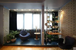 Combined loggia with room photo design