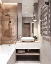 Design project of a bathroom without a toilet