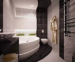 Corner bathtub bathroom design photo